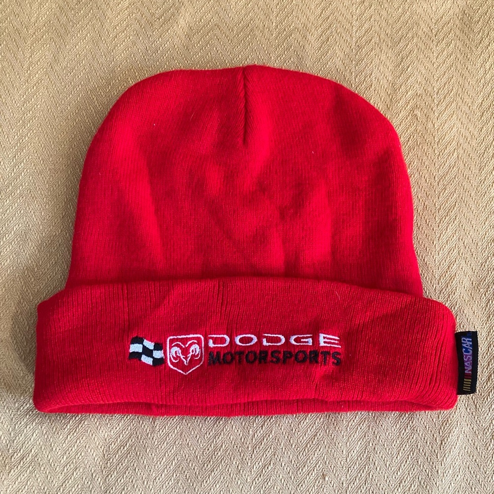 Nascar Dodge Motorsports Red Beanie